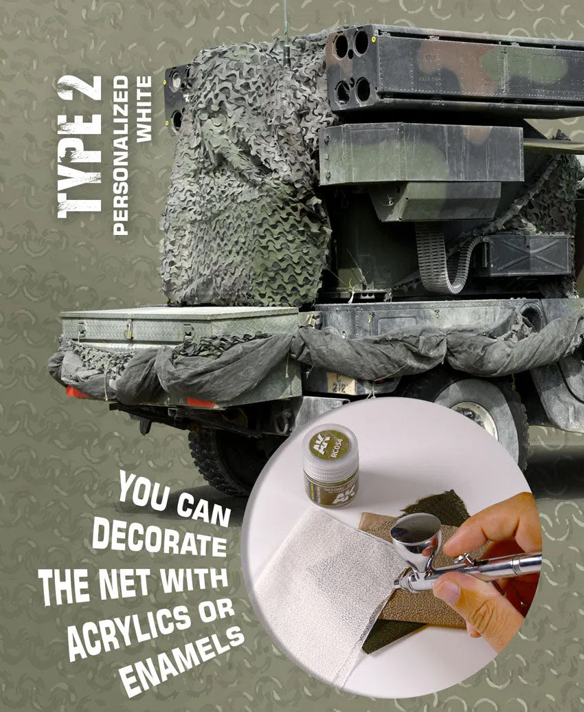 Camouflage Net Personalized White Type 2-AK-Interactive-Radaddel