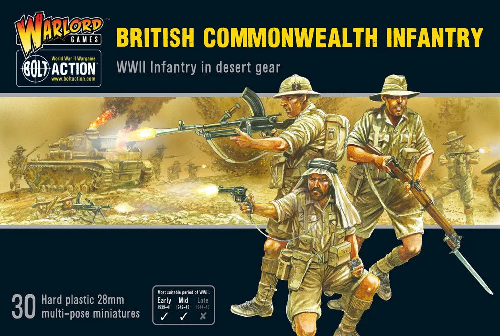 British Commonwealth Infantry (In Desert Gear)-Warlord Games-Radaddel