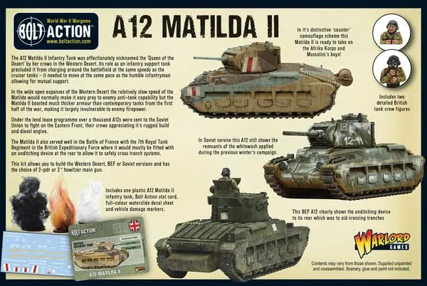 A12 Matilda II Infantry Tank-Warlord Games-Radaddel