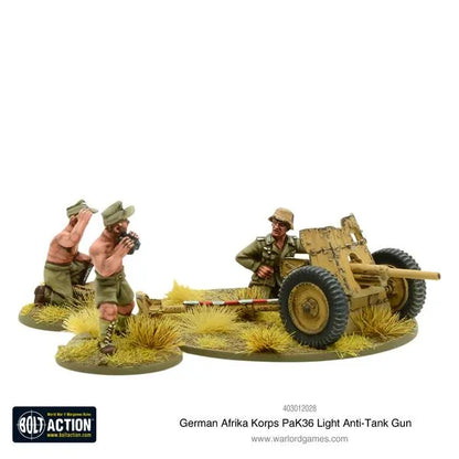 Afrika Korps Pak 36 Light Anti-tank Gun-Warlord Games-Radaddel