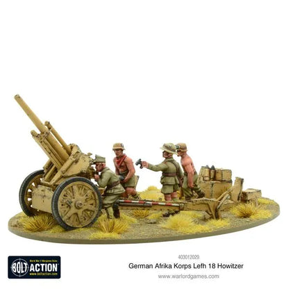 Afrika Korps LeFH 18 10.5cm Medium Artillery-Warlord Games-Radaddel