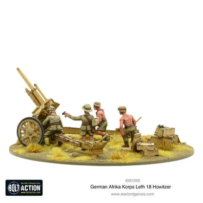 Afrika Korps LeFH 18 10.5cm Medium Artillery-Warlord Games-Radaddel