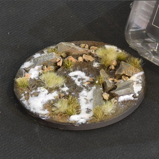 Round Winter Base 100mm (x1)-Gamers Grass-Radaddel