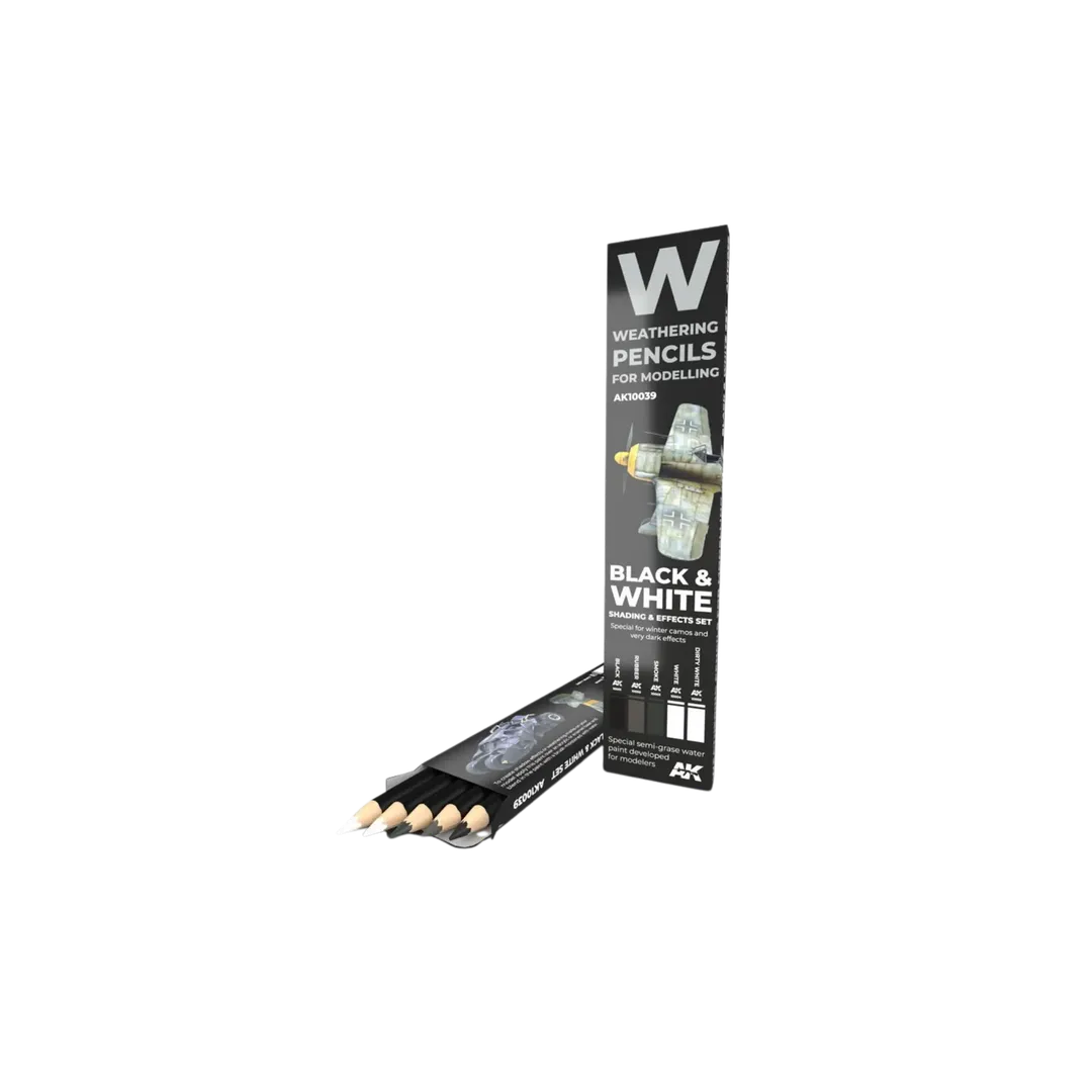 Watercolor Pencil Set Black and White-AK-Interactive-Radaddel