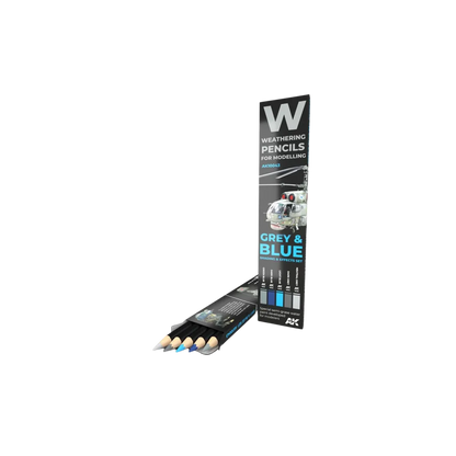 Watercolor Pencil Set Grey and Blue Camouflages-AK-Interactive-Radaddel