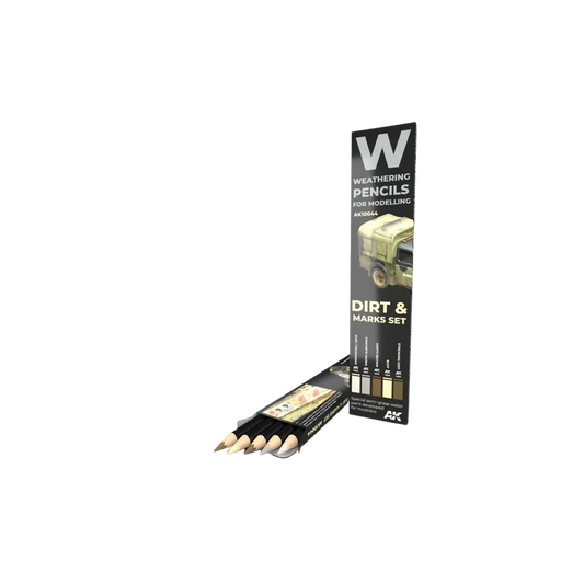 Watercolor Pencil Set Splashes, Dirt and Stains-AK-Interactive-Radaddel