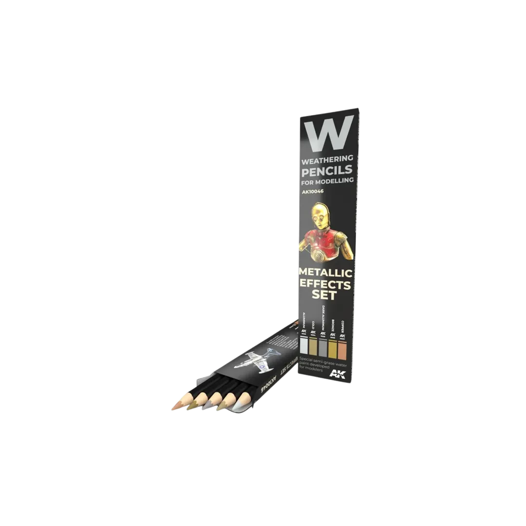 Watercolor Pencil Set Metallics-AK-Interactive-Radaddel
