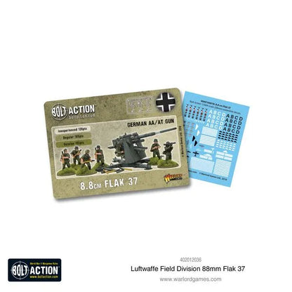 Luftwaffe Field Division 88mm Flak 37-Warlord Games-Radaddel