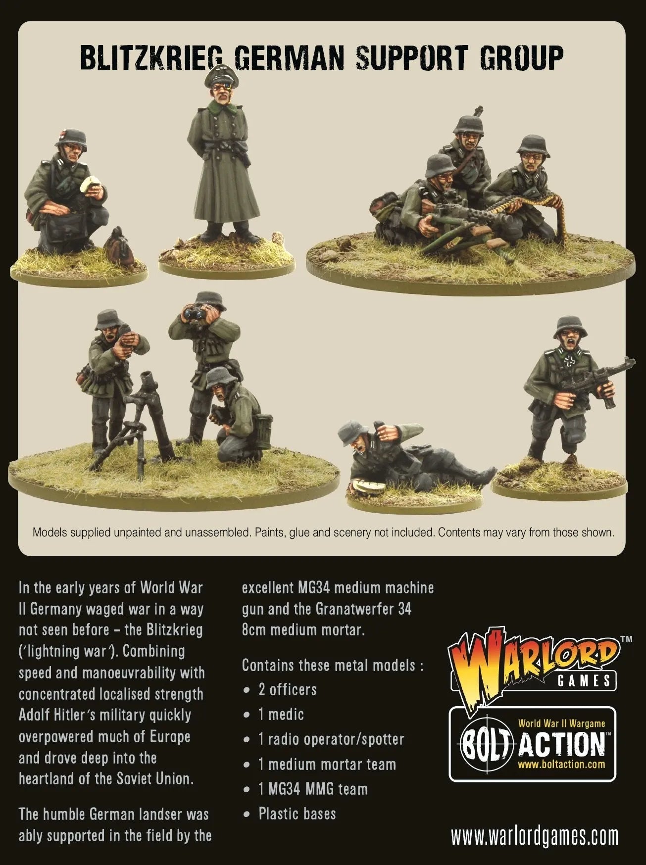 Blitzkrieg German Support Group-Warlord Games-Radaddel