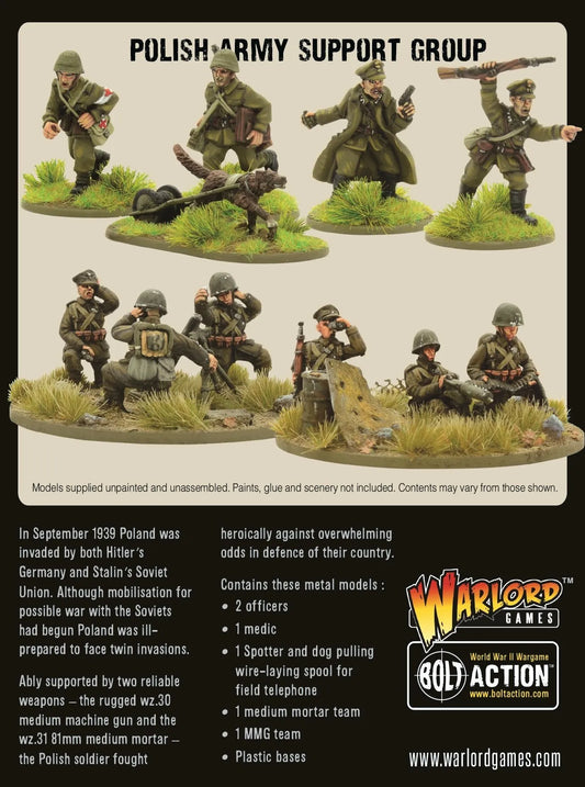 Polish Army Support Group-Warlord Games-Radaddel
