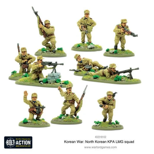 Korean War: North Korean KPA LMG Squad-Warlord Games-Radaddel