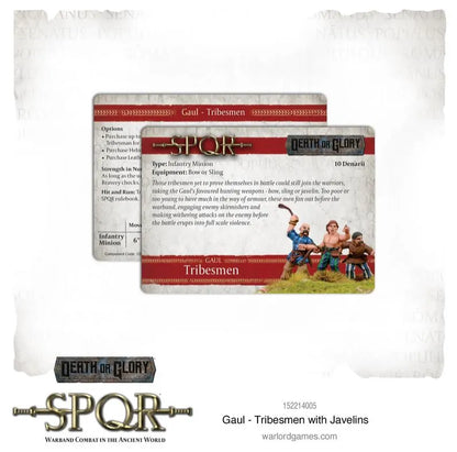 SPQR: Gaul Tribesmen with Javelins-Warlord Games-Radaddel