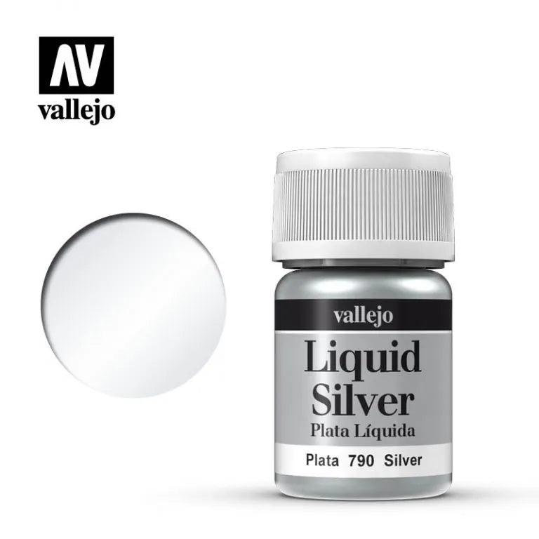 Model Color Silber (Silver) 35 ml (790)-Vallejo-Radaddel