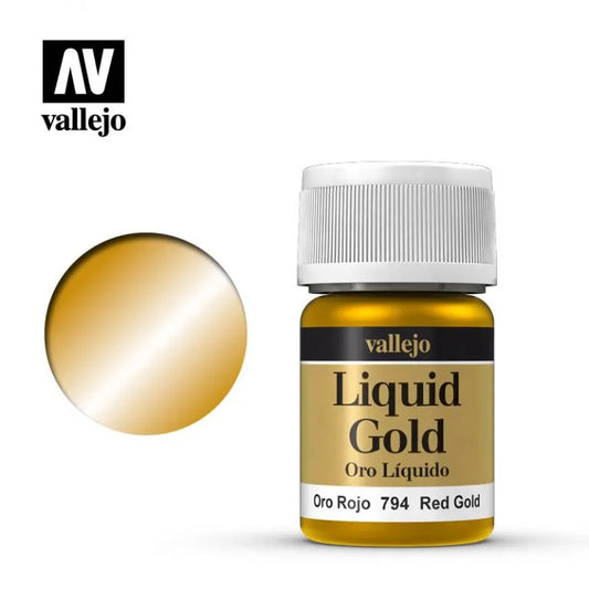Model Color Reichgold (Rich Gold) 35 ml (793)-Vallejo-Radaddel