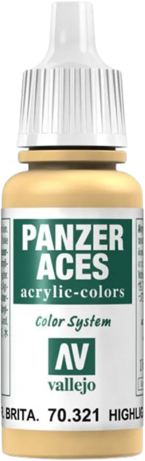 Panzer Aces 021 Highlight British Tankcrew 17 ml-Vallejo-Radaddel