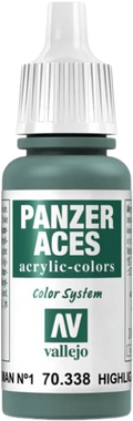 Panzer Aces 038 Highlight German I (Feldgrau) 17 ml-Vallejo-Radaddel