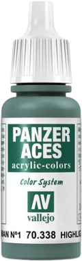 Panzer Aces 038 Highlight German I (Feldgrau) 17 ml-Vallejo-Radaddel