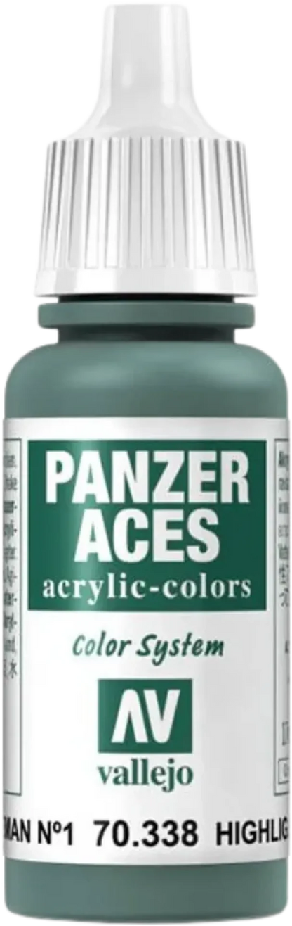 Panzer Aces 038 Highlight German I (Feldgrau) 17 ml-Vallejo-Radaddel