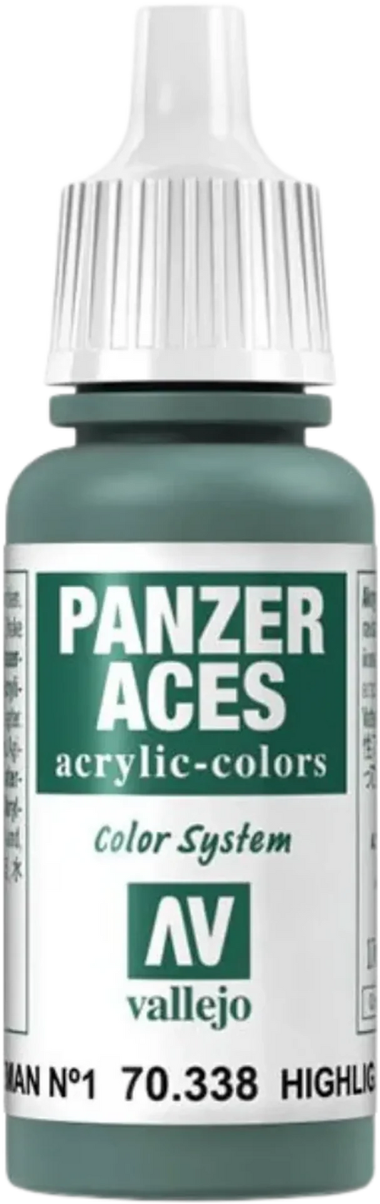 Panzer Aces 038 Highlight German I (Feldgrau) 17 ml-Vallejo-Radaddel