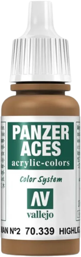 Panzer Aces 039 Highlight German II (Feldgrau) 17 ml-Vallejo-Radaddel