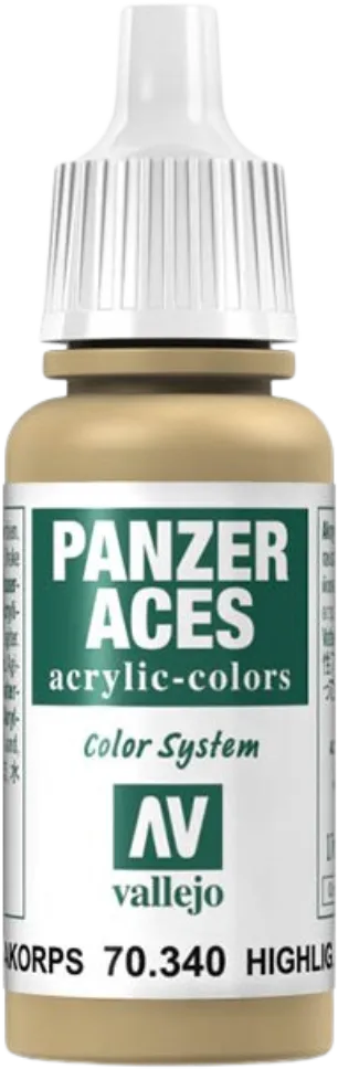 Panzer Aces 040 Highlight Afrikakorps 17 ml-Vallejo-Radaddel