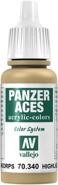 Panzer Aces 040 Highlight Afrikakorps 17 ml-Vallejo-Radaddel