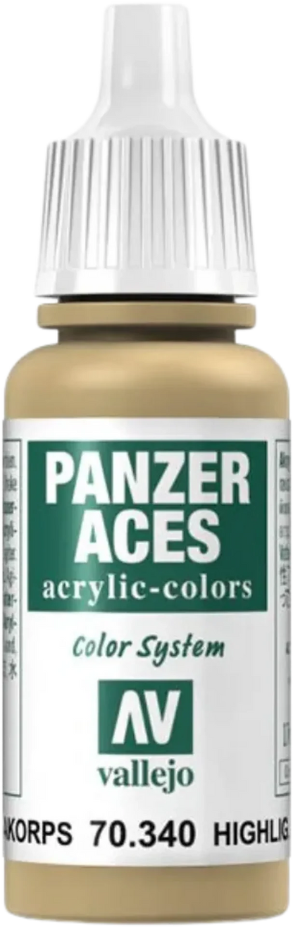 Panzer Aces 040 Highlight Afrikakorps 17 ml-Vallejo-Radaddel