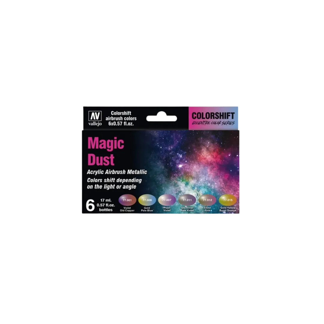Vallejo Colorshift Magic Dust Set (77090) - 6 Farben-Vallejo-Radaddel