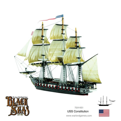 Black Seas: USS Constitution-Warlord Games-Radaddel