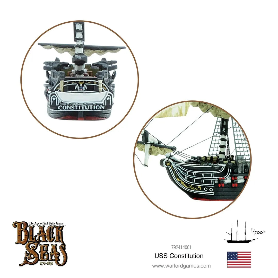 Black Seas: USS Constitution-Warlord Games-Radaddel