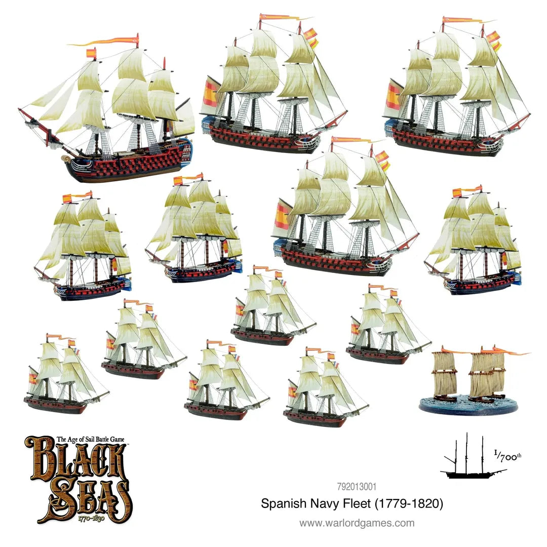 Spanish Navy Fleet (1770-1830)-Warlord Games-Radaddel