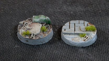 Round Urban Warfare Bases 25mm (x10)-Gamers Grass-Radaddel