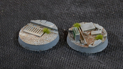 Round Urban Warfare Bases 25mm (x10)-Gamers Grass-Radaddel