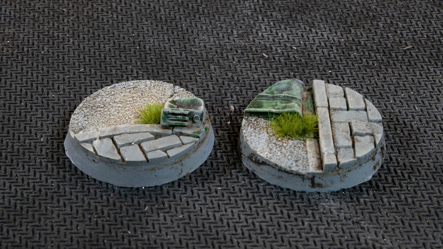 Round Urban Warfare Bases 25mm (x10)-Gamers Grass-Radaddel