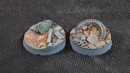 Round Urban Warfare Bases 25mm (x10)-Gamers Grass-Radaddel
