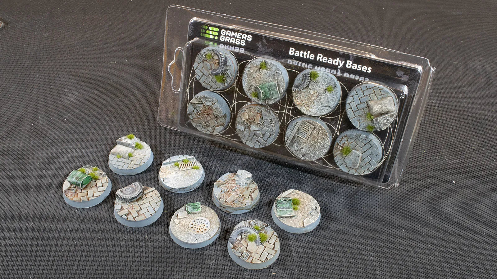 Round Urban Warfare Bases 32mm (x8)-Gamers Grass-Radaddel