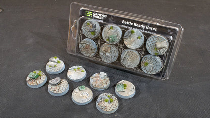 Round Urban Warfare Bases 32mm (x8)-Gamers Grass-Radaddel