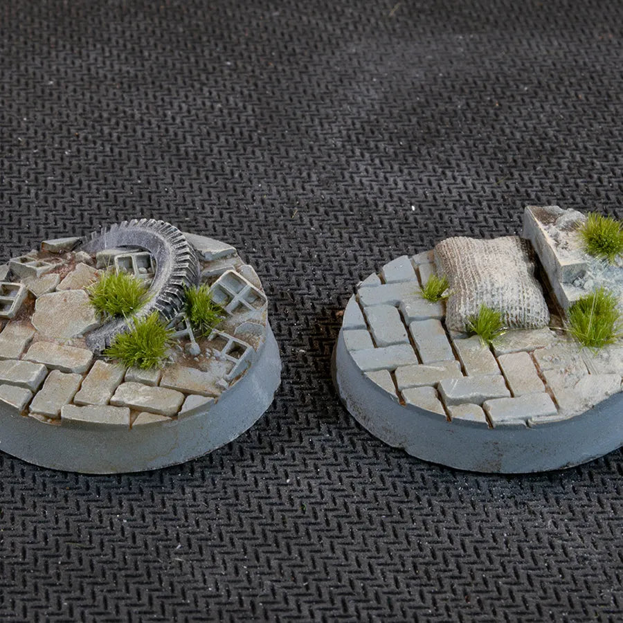Round Urban Warfare Bases 32mm (x8)-Gamers Grass-Radaddel
