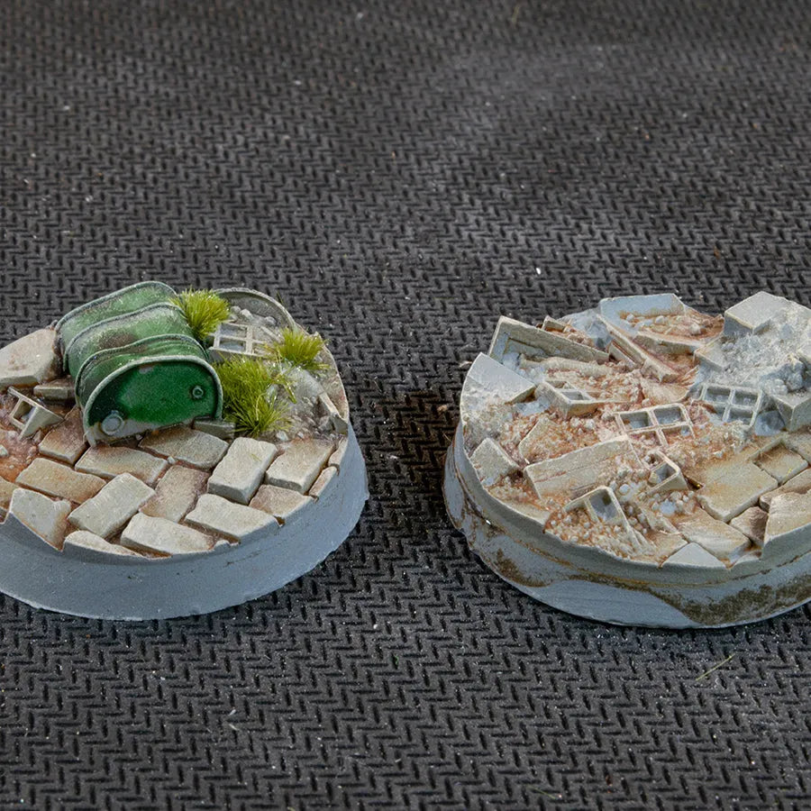 Round Urban Warfare Bases 32mm (x8)-Gamers Grass-Radaddel