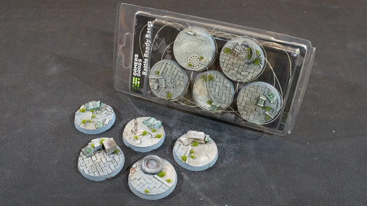Round Urban Warfare Bases 40mm (x5)-Gamers Grass-Radaddel