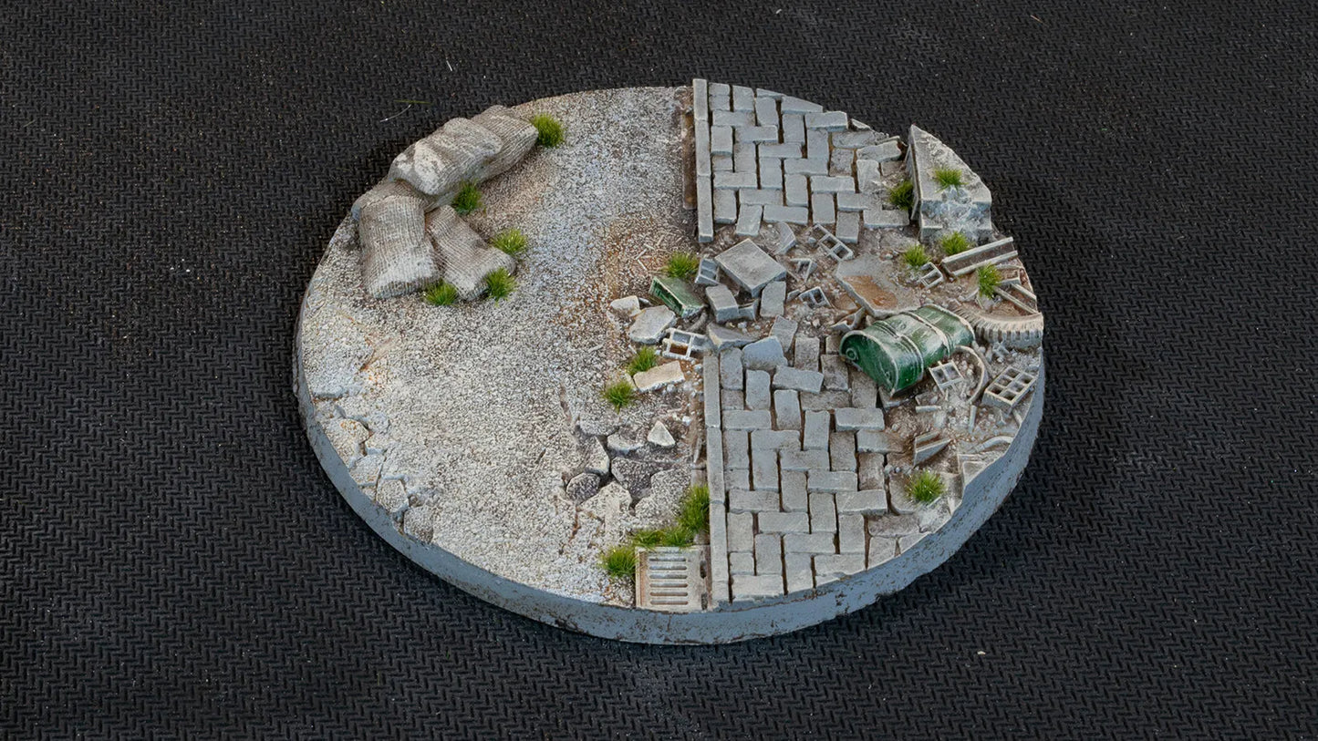 Round Urban Warfare Bases 100mm (x1)-Gamers Grass-Radaddel