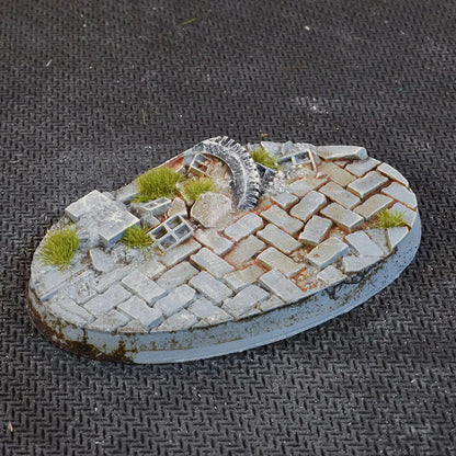 Ovale Urban Warfare Bases 60mm (x4)-Gamers Grass-Radaddel