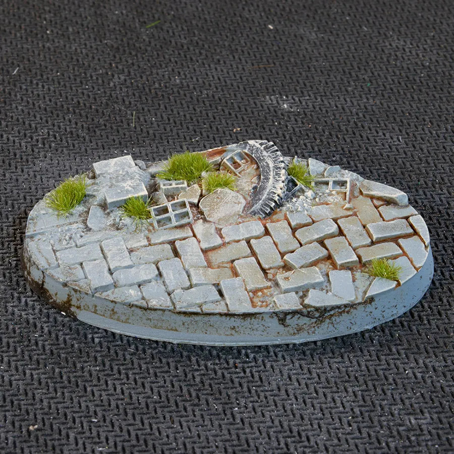 Ovale Urban Warfare Bases 60mm (x4)-Gamers Grass-Radaddel