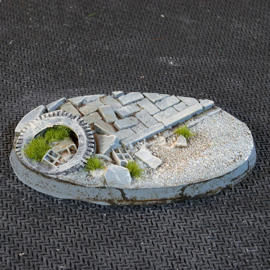 Ovale Urban Warfare Bases 60mm (x4)-Gamers Grass-Radaddel