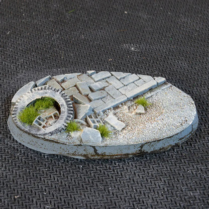 Ovale Urban Warfare Bases 60mm (x4)-Gamers Grass-Radaddel
