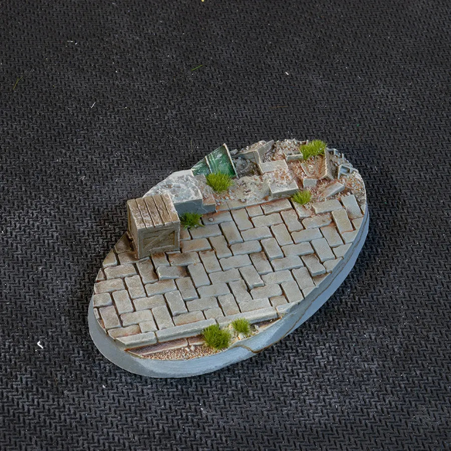 Ovale Urban Warfare Bases 75mm (x3)-Gamers Grass-Radaddel