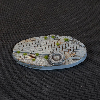 Ovale Urban Warfare Bases 90mm (x2)-Gamers Grass-Radaddel