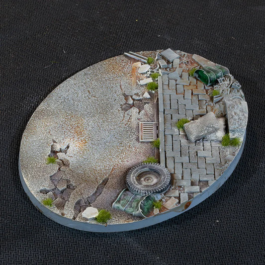 Ovale Urban Warfare Bases 120mm (x1)-Gamers Grass-Radaddel