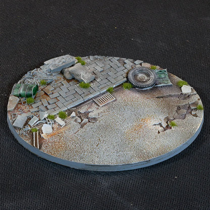 Ovale Urban Warfare Bases 120mm (x1)-Gamers Grass-Radaddel