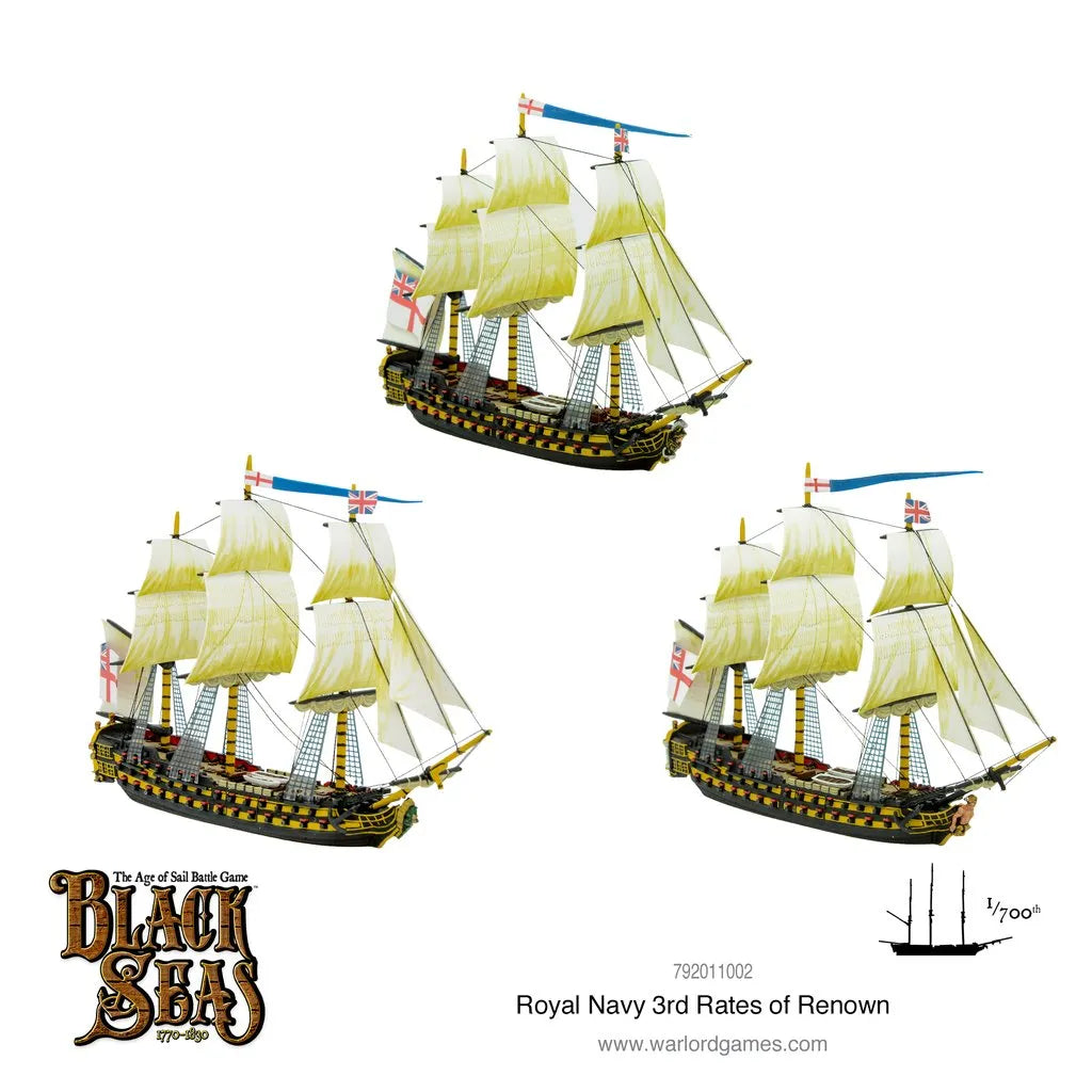 Royal Navy 3rd Rates of Renown-Warlord Games-Radaddel